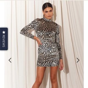 AXEL MINI DRESS - ZEBRA XL